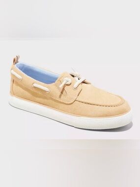 Cat & Jack Boy's Reece Slip On Boat Shoes Beige Size 1